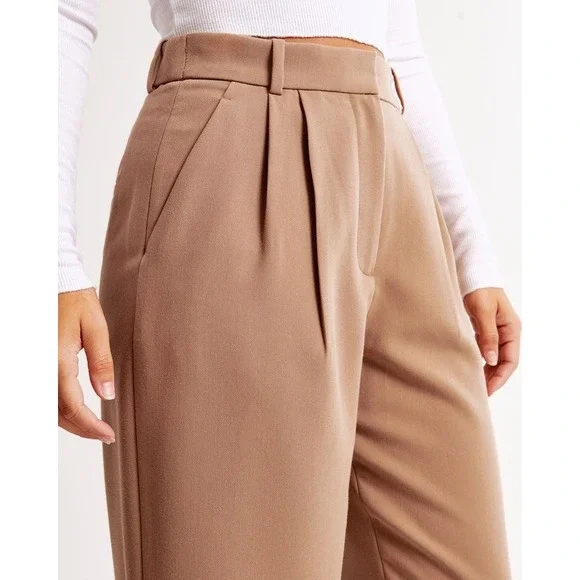 Abercrombie & Fitch Sloane Tailored Wide Leg Pant - Picture 15 of 16